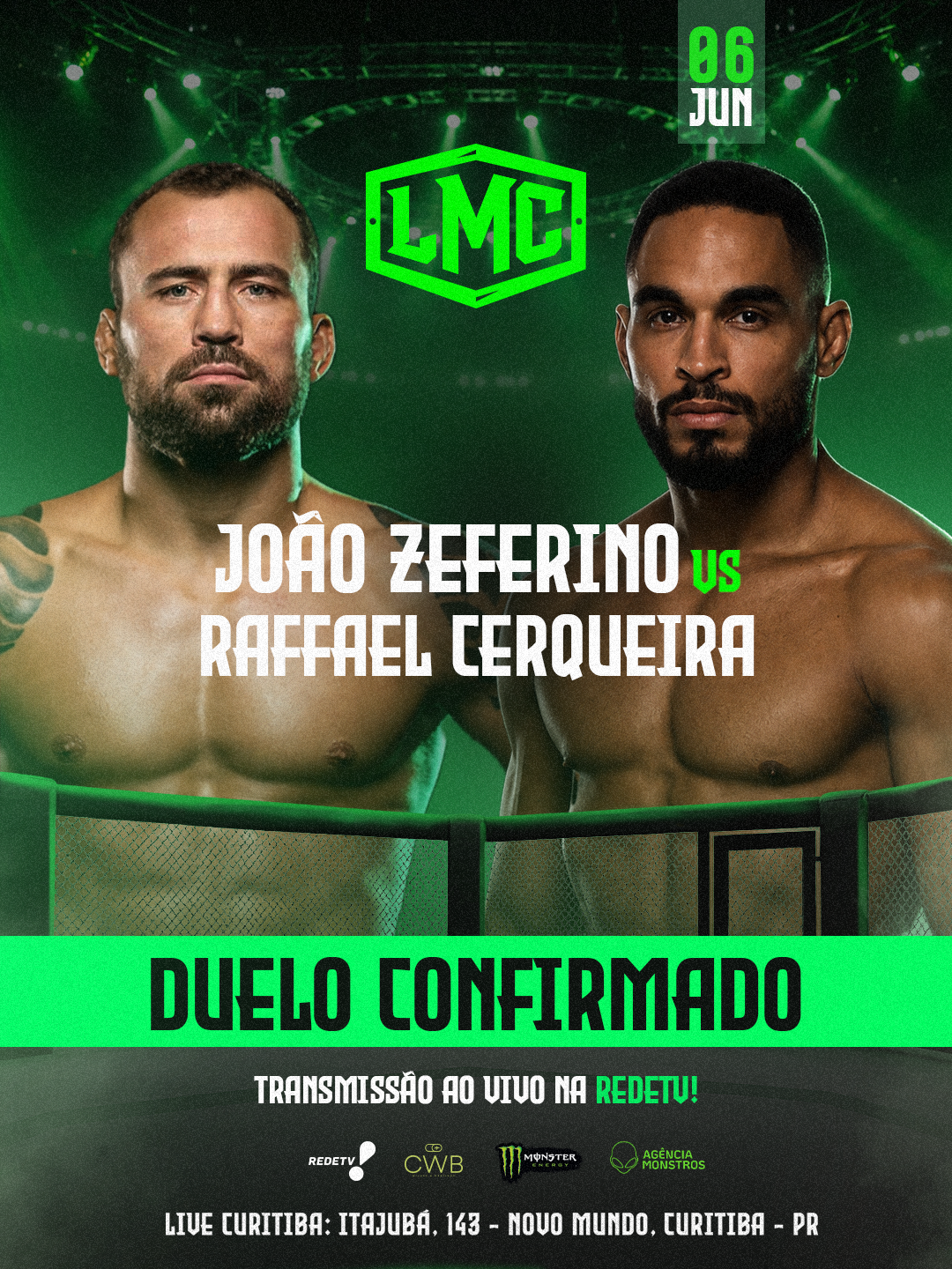 Luta 2 — MMA, Liga Monstro Combate, Curitiba 06 Jun 2026
