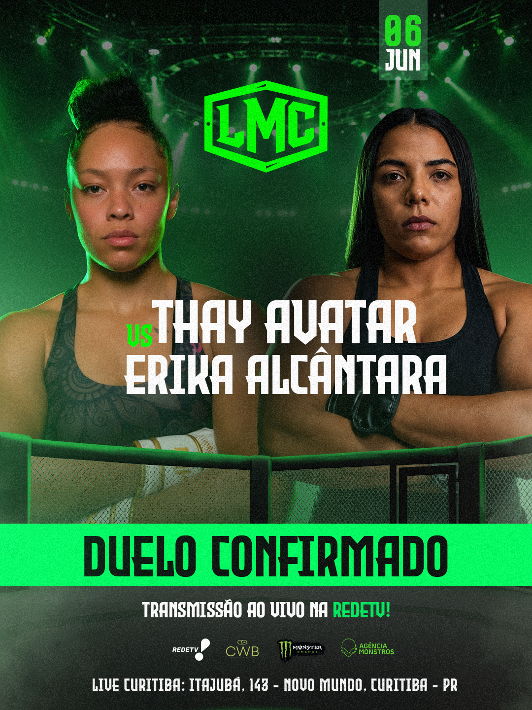 Luta 4 — MMA, Liga Monstro Combate, Curitiba 06 Jun 2026
